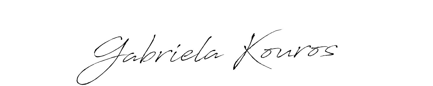How to make Gabriela Kouros signature? Antro_Vectra is a professional autograph style. Create handwritten signature for Gabriela Kouros name. Gabriela Kouros signature style 6 images and pictures png