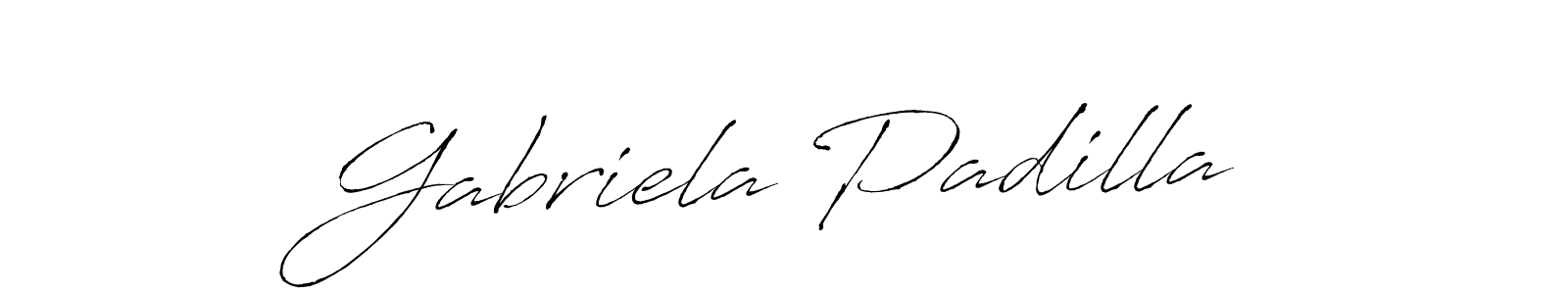 Create a beautiful signature design for name Gabriela Padilla. With this signature (Antro_Vectra) fonts, you can make a handwritten signature for free. Gabriela Padilla signature style 6 images and pictures png