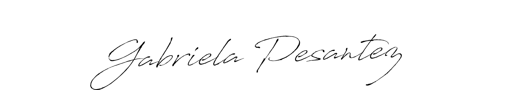 Make a short Gabriela Pesantez signature style. Manage your documents anywhere anytime using Antro_Vectra. Create and add eSignatures, submit forms, share and send files easily. Gabriela Pesantez signature style 6 images and pictures png