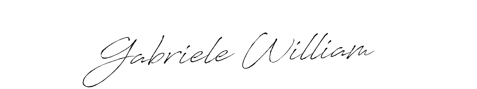 You should practise on your own different ways (Antro_Vectra) to write your name (Gabriele William) in signature. don't let someone else do it for you. Gabriele William signature style 6 images and pictures png