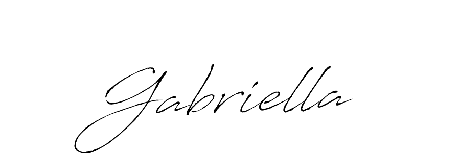 Gabriella stylish signature style. Best Handwritten Sign (Antro_Vectra) for my name. Handwritten Signature Collection Ideas for my name Gabriella. Gabriella signature style 6 images and pictures png