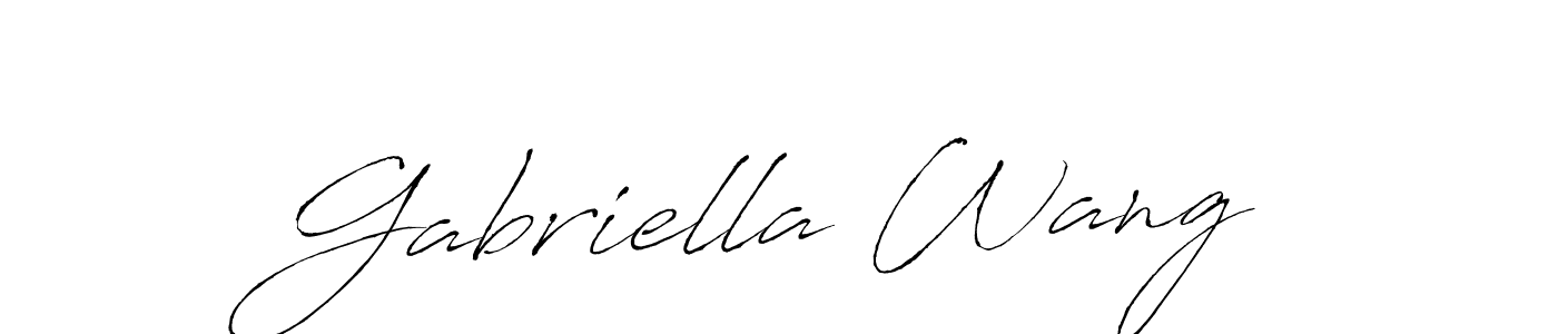 Once you've used our free online signature maker to create your best signature Antro_Vectra style, it's time to enjoy all of the benefits that Gabriella Wang name signing documents. Gabriella Wang signature style 6 images and pictures png