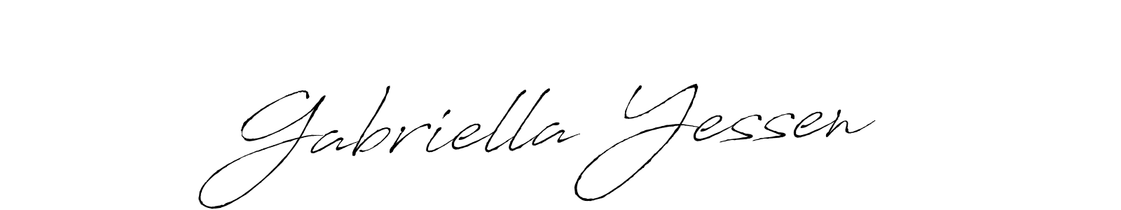Create a beautiful signature design for name Gabriella Yessen. With this signature (Antro_Vectra) fonts, you can make a handwritten signature for free. Gabriella Yessen signature style 6 images and pictures png