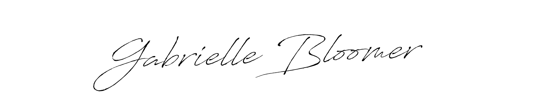 Gabrielle Bloomer stylish signature style. Best Handwritten Sign (Antro_Vectra) for my name. Handwritten Signature Collection Ideas for my name Gabrielle Bloomer. Gabrielle Bloomer signature style 6 images and pictures png