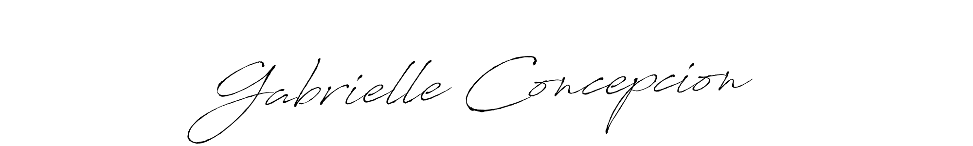 Use a signature maker to create a handwritten signature online. With this signature software, you can design (Antro_Vectra) your own signature for name Gabrielle Concepcion. Gabrielle Concepcion signature style 6 images and pictures png