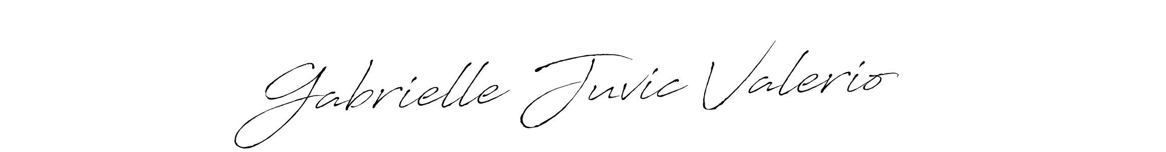 Also we have Gabrielle Juvic Valerio name is the best signature style. Create professional handwritten signature collection using Antro_Vectra autograph style. Gabrielle Juvic Valerio signature style 6 images and pictures png