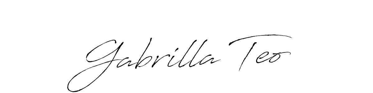 Make a beautiful signature design for name Gabrilla Teo. Use this online signature maker to create a handwritten signature for free. Gabrilla Teo signature style 6 images and pictures png