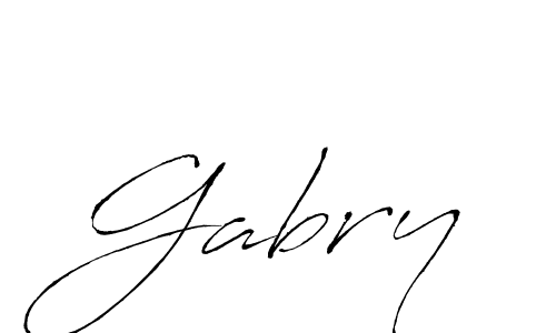 How to make Gabry name signature. Use Antro_Vectra style for creating short signs online. This is the latest handwritten sign. Gabry signature style 6 images and pictures png