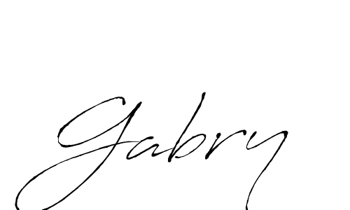 How to make Gabry name signature. Use Antro_Vectra style for creating short signs online. This is the latest handwritten sign. Gabry signature style 6 images and pictures png