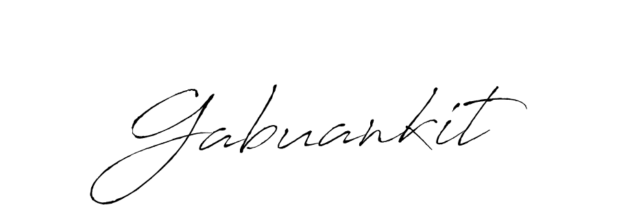 The best way (Antro_Vectra) to make a short signature is to pick only two or three words in your name. The name Gabuankit include a total of six letters. For converting this name. Gabuankit signature style 6 images and pictures png