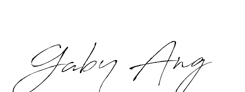 Similarly Antro_Vectra is the best handwritten signature design. Signature creator online .You can use it as an online autograph creator for name Gaby Ang. Gaby Ang signature style 6 images and pictures png