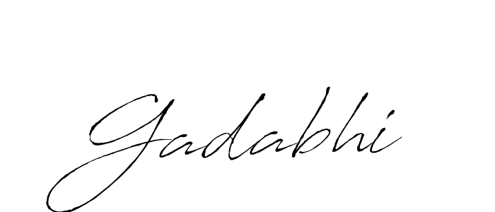 Use a signature maker to create a handwritten signature online. With this signature software, you can design (Antro_Vectra) your own signature for name Gadabhi. Gadabhi signature style 6 images and pictures png