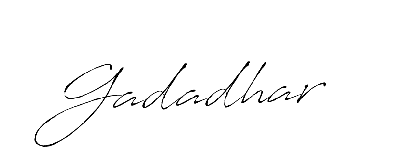 Also we have Gadadhar name is the best signature style. Create professional handwritten signature collection using Antro_Vectra autograph style. Gadadhar signature style 6 images and pictures png