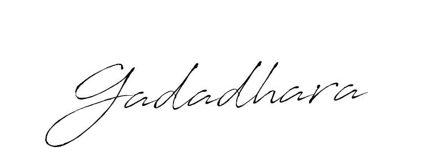 How to make Gadadhara signature? Antro_Vectra is a professional autograph style. Create handwritten signature for Gadadhara name. Gadadhara signature style 6 images and pictures png