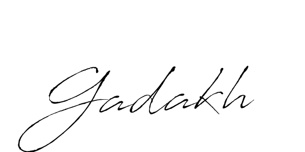 How to make Gadakh signature? Antro_Vectra is a professional autograph style. Create handwritten signature for Gadakh name. Gadakh signature style 6 images and pictures png