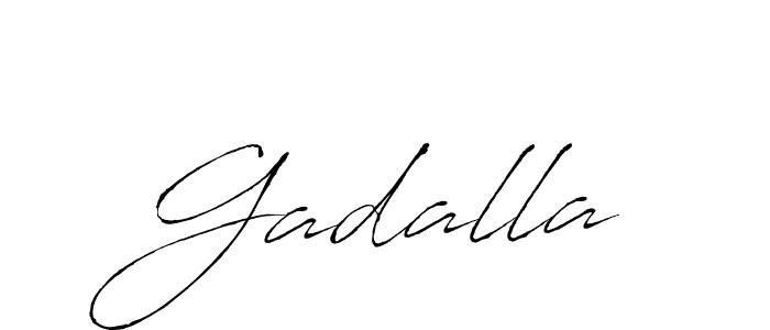 Gadalla stylish signature style. Best Handwritten Sign (Antro_Vectra) for my name. Handwritten Signature Collection Ideas for my name Gadalla. Gadalla signature style 6 images and pictures png