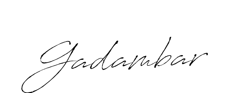 How to make Gadambar signature? Antro_Vectra is a professional autograph style. Create handwritten signature for Gadambar name. Gadambar signature style 6 images and pictures png