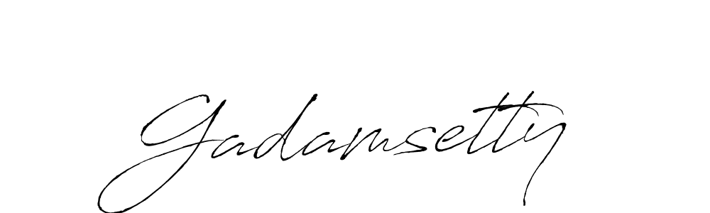 Make a beautiful signature design for name Gadamsetty. Use this online signature maker to create a handwritten signature for free. Gadamsetty signature style 6 images and pictures png