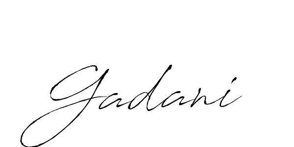 Gadani stylish signature style. Best Handwritten Sign (Antro_Vectra) for my name. Handwritten Signature Collection Ideas for my name Gadani. Gadani signature style 6 images and pictures png