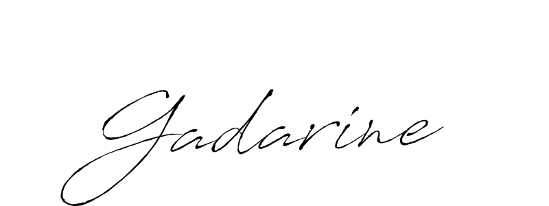 Design your own signature with our free online signature maker. With this signature software, you can create a handwritten (Antro_Vectra) signature for name Gadarine. Gadarine signature style 6 images and pictures png