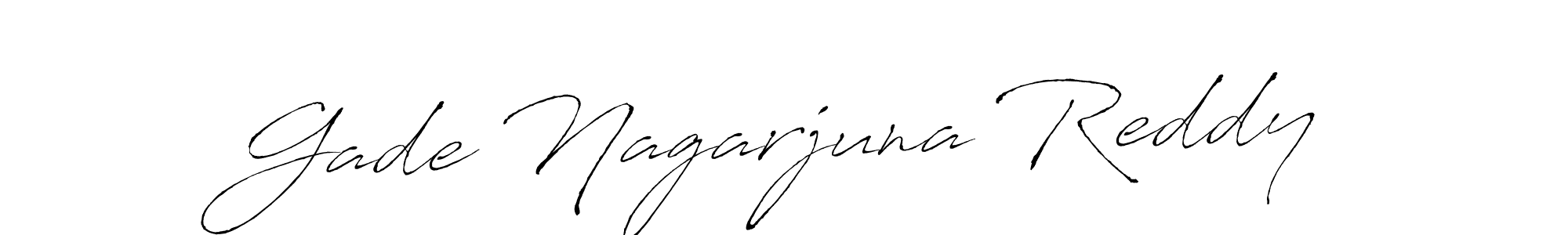 How to make Gade Nagarjuna Reddy signature? Antro_Vectra is a professional autograph style. Create handwritten signature for Gade Nagarjuna Reddy name. Gade Nagarjuna Reddy signature style 6 images and pictures png