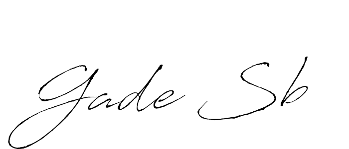 How to make Gade Sb name signature. Use Antro_Vectra style for creating short signs online. This is the latest handwritten sign. Gade Sb signature style 6 images and pictures png