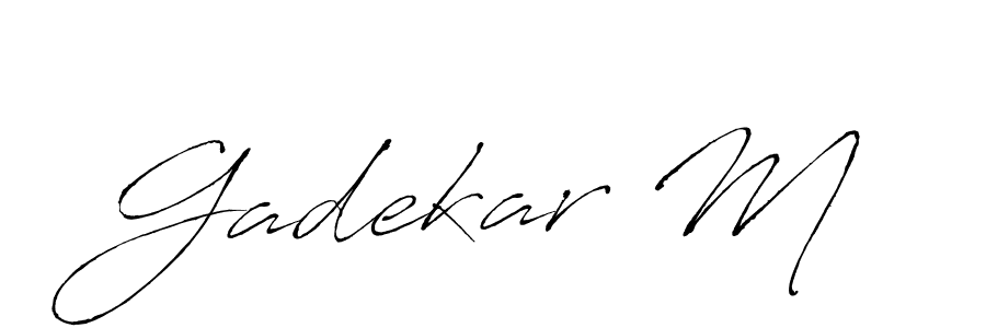 How to Draw Gadekar M signature style? Antro_Vectra is a latest design signature styles for name Gadekar M. Gadekar M signature style 6 images and pictures png