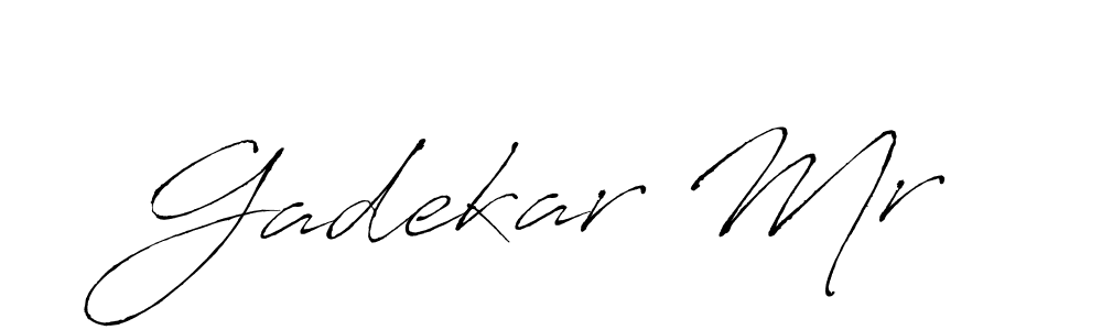 Use a signature maker to create a handwritten signature online. With this signature software, you can design (Antro_Vectra) your own signature for name Gadekar Mr. Gadekar Mr signature style 6 images and pictures png