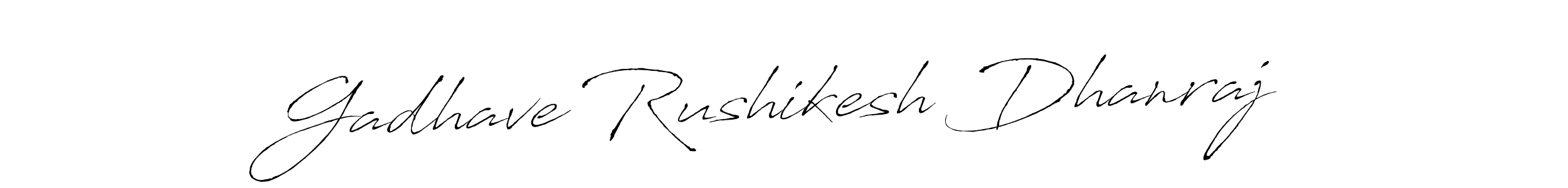 How to make Gadhave Rushikesh Dhanraj signature? Antro_Vectra is a professional autograph style. Create handwritten signature for Gadhave Rushikesh Dhanraj name. Gadhave Rushikesh Dhanraj signature style 6 images and pictures png