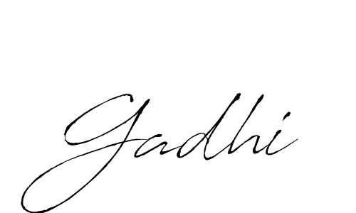 How to make Gadhi signature? Antro_Vectra is a professional autograph style. Create handwritten signature for Gadhi name. Gadhi signature style 6 images and pictures png