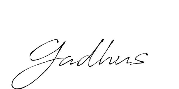 Antro_Vectra is a professional signature style that is perfect for those who want to add a touch of class to their signature. It is also a great choice for those who want to make their signature more unique. Get Gadhus name to fancy signature for free. Gadhus signature style 6 images and pictures png