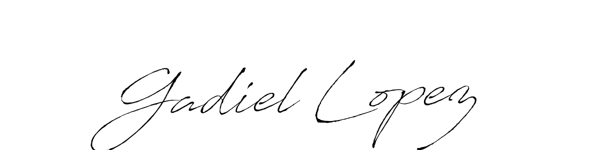 How to make Gadiel Lopez name signature. Use Antro_Vectra style for creating short signs online. This is the latest handwritten sign. Gadiel Lopez signature style 6 images and pictures png