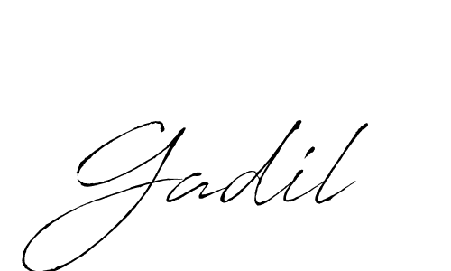 Gadil stylish signature style. Best Handwritten Sign (Antro_Vectra) for my name. Handwritten Signature Collection Ideas for my name Gadil. Gadil signature style 6 images and pictures png