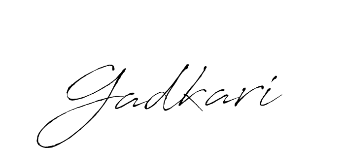 Also we have Gadkari name is the best signature style. Create professional handwritten signature collection using Antro_Vectra autograph style. Gadkari signature style 6 images and pictures png