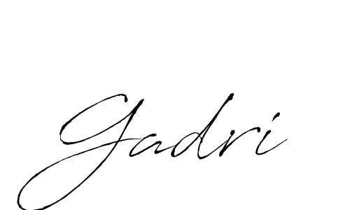 Design your own signature with our free online signature maker. With this signature software, you can create a handwritten (Antro_Vectra) signature for name Gadri. Gadri signature style 6 images and pictures png