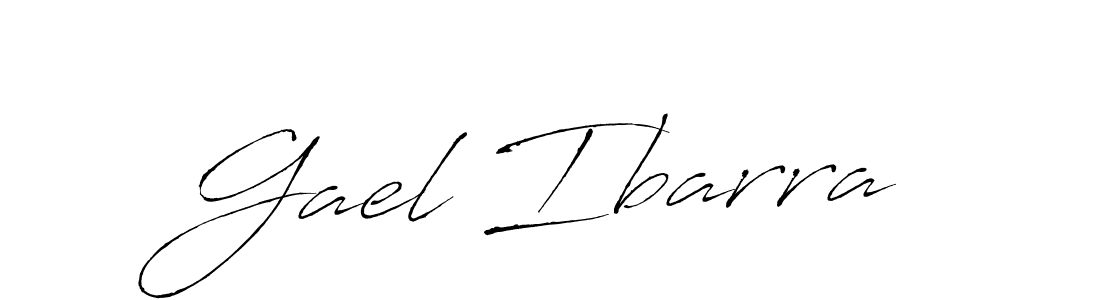 Make a beautiful signature design for name Gael Ibarra. With this signature (Antro_Vectra) style, you can create a handwritten signature for free. Gael Ibarra signature style 6 images and pictures png