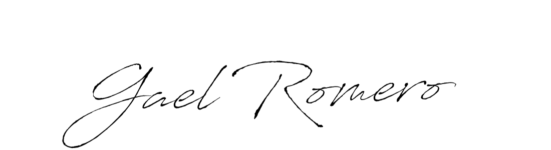 How to make Gael Romero name signature. Use Antro_Vectra style for creating short signs online. This is the latest handwritten sign. Gael Romero signature style 6 images and pictures png