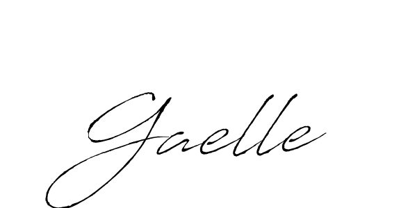 Make a beautiful signature design for name Gaelle. With this signature (Antro_Vectra) style, you can create a handwritten signature for free. Gaelle signature style 6 images and pictures png