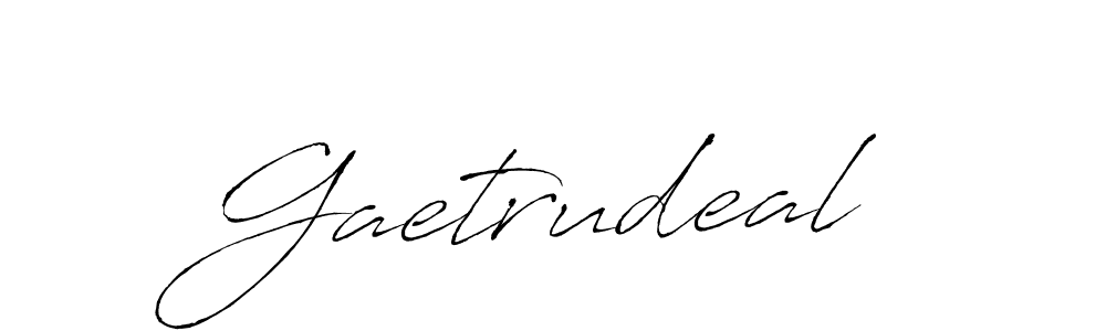 Also we have Gaetrudeal name is the best signature style. Create professional handwritten signature collection using Antro_Vectra autograph style. Gaetrudeal signature style 6 images and pictures png