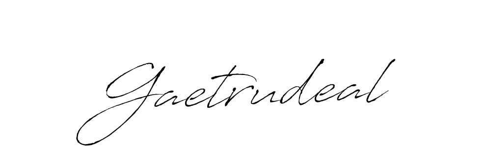 Use a signature maker to create a handwritten signature online. With this signature software, you can design (Antro_Vectra) your own signature for name Gaetrudeal. Gaetrudeal signature style 6 images and pictures png