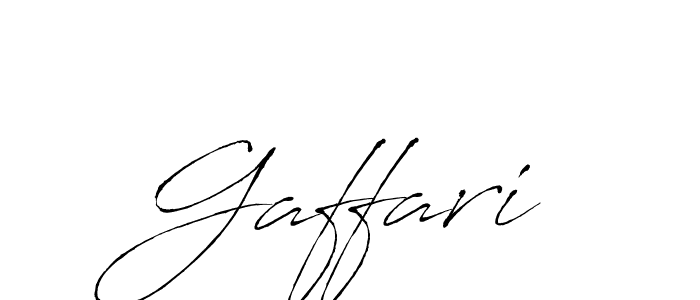 Create a beautiful signature design for name Gaffari. With this signature (Antro_Vectra) fonts, you can make a handwritten signature for free. Gaffari signature style 6 images and pictures png