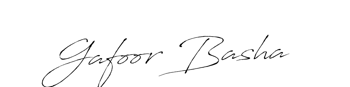 Gafoor Basha stylish signature style. Best Handwritten Sign (Antro_Vectra) for my name. Handwritten Signature Collection Ideas for my name Gafoor Basha. Gafoor Basha signature style 6 images and pictures png