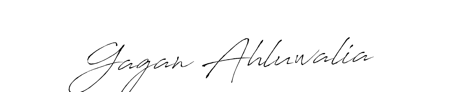 Design your own signature with our free online signature maker. With this signature software, you can create a handwritten (Antro_Vectra) signature for name Gagan Ahluwalia. Gagan Ahluwalia signature style 6 images and pictures png