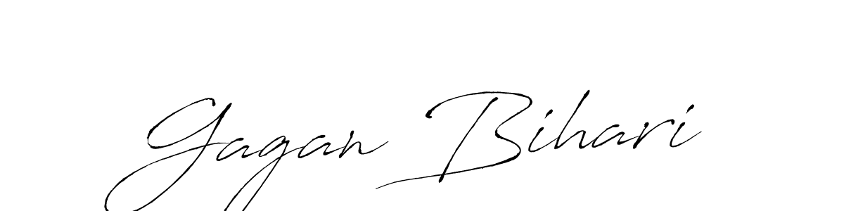 Gagan Bihari stylish signature style. Best Handwritten Sign (Antro_Vectra) for my name. Handwritten Signature Collection Ideas for my name Gagan Bihari. Gagan Bihari signature style 6 images and pictures png