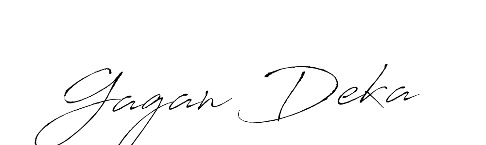 Also we have Gagan Deka name is the best signature style. Create professional handwritten signature collection using Antro_Vectra autograph style. Gagan Deka signature style 6 images and pictures png