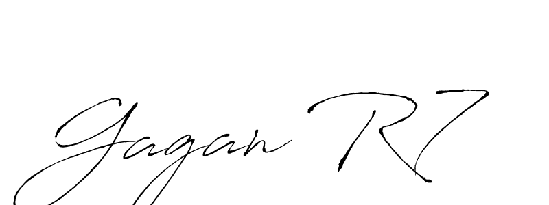 Make a beautiful signature design for name Gagan R7. Use this online signature maker to create a handwritten signature for free. Gagan R7 signature style 6 images and pictures png