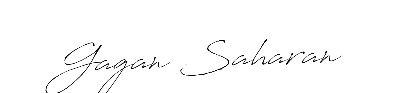 Make a beautiful signature design for name Gagan Saharan. With this signature (Antro_Vectra) style, you can create a handwritten signature for free. Gagan Saharan signature style 6 images and pictures png