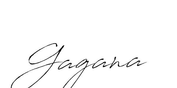 Design your own signature with our free online signature maker. With this signature software, you can create a handwritten (Antro_Vectra) signature for name Gagana. Gagana signature style 6 images and pictures png