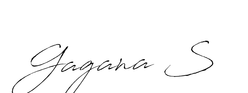 Create a beautiful signature design for name Gagana S. With this signature (Antro_Vectra) fonts, you can make a handwritten signature for free. Gagana S signature style 6 images and pictures png