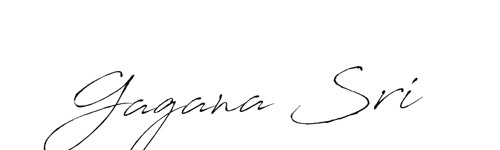 Use a signature maker to create a handwritten signature online. With this signature software, you can design (Antro_Vectra) your own signature for name Gagana Sri. Gagana Sri signature style 6 images and pictures png